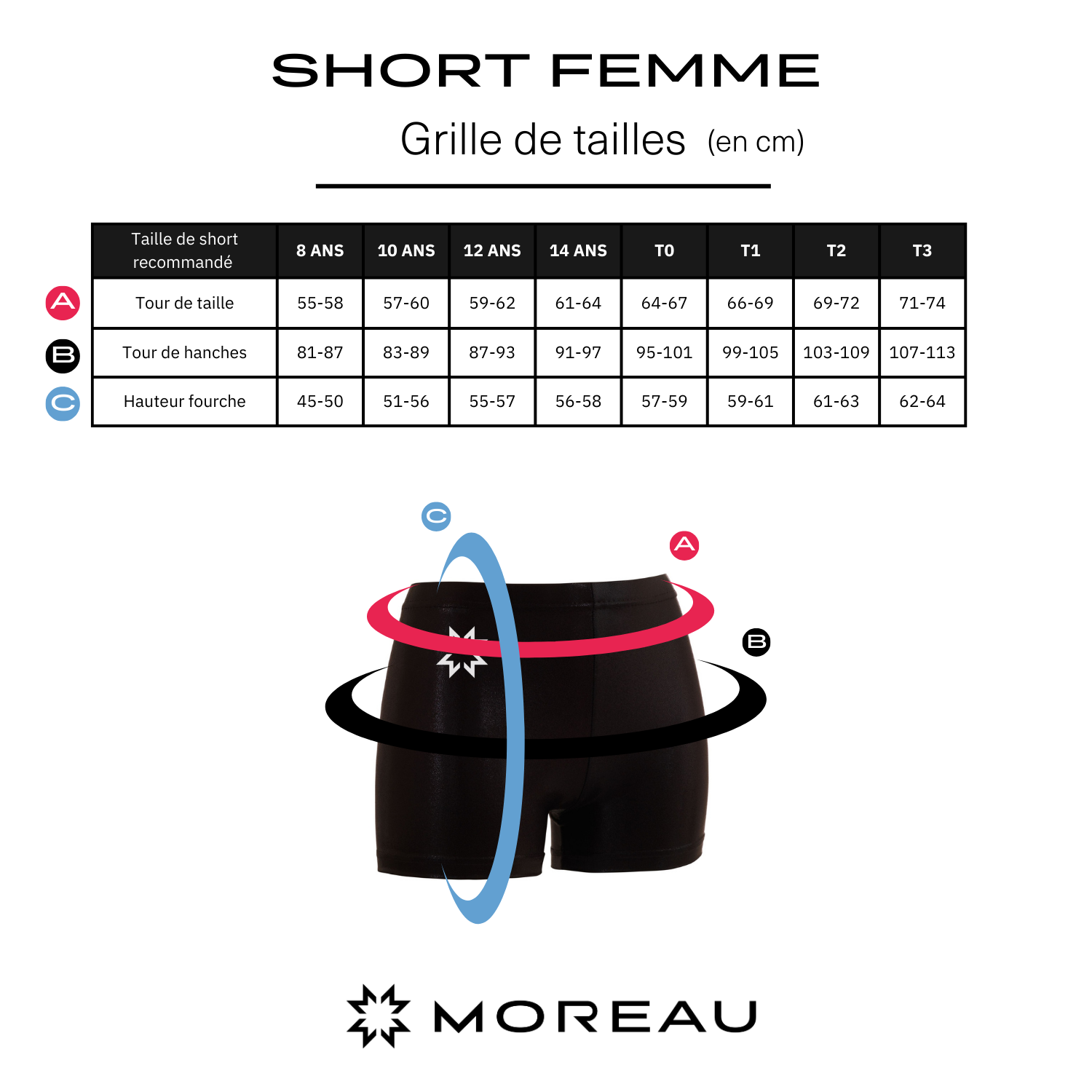 Short compétition (bleu foncé)