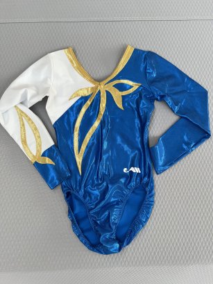 Justaucorps bleu et doré